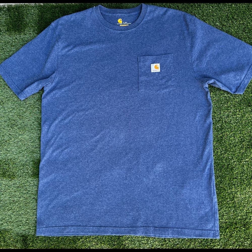 Blue Carhartt T-Shirt Men’s L Tall